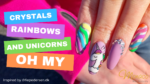 Read more about the article Sparkle & Charm: Hand-Painted Unicorn with Chrome & Sugared Rainbow Nails! #NailArt #Tutorial